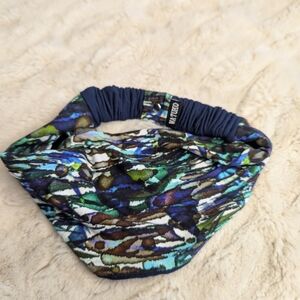 WATUKO Artistic Patterned Headband - Blue and Green